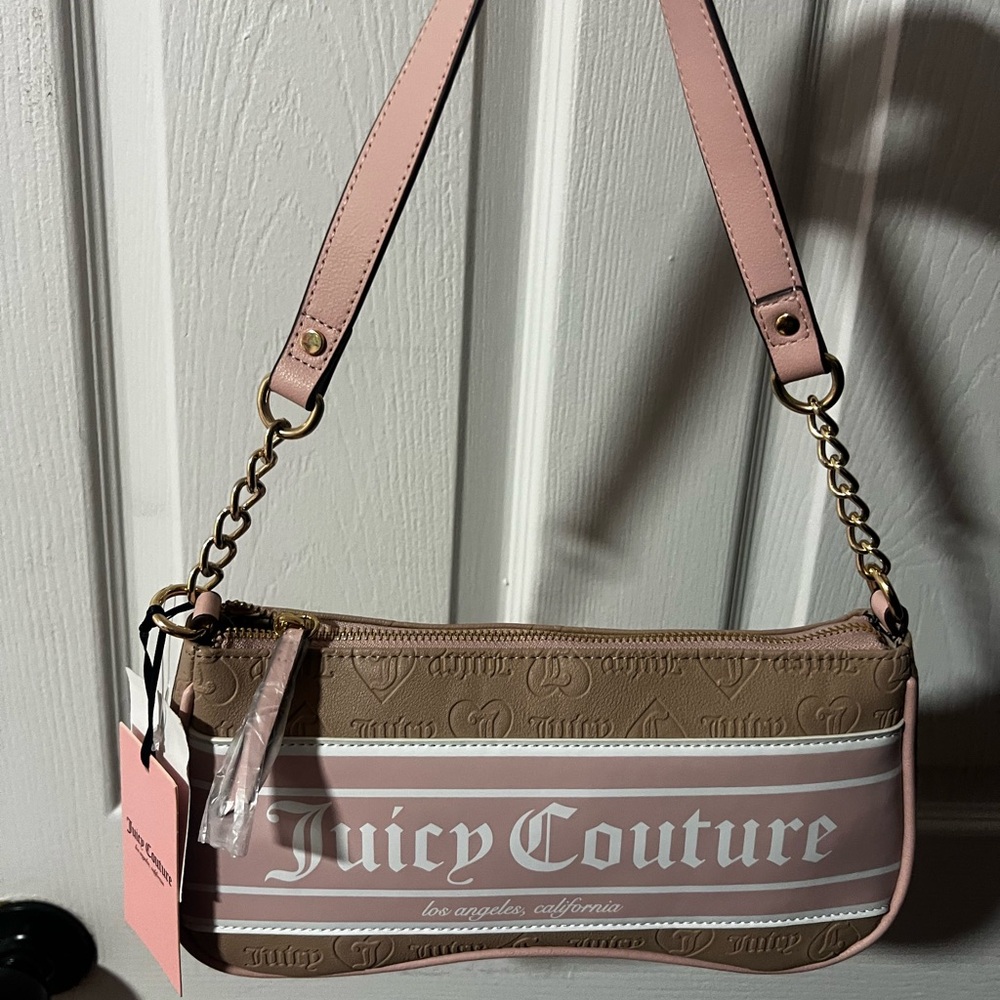 Juicy Couture Pink and Brown Women's Bag